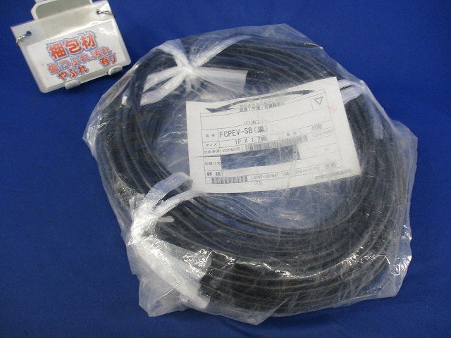 着色識別ポリエチレン絶縁ビニスシースケーブル(黒)(40m) FCPEV-SB