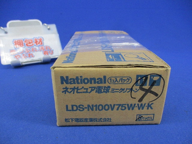 ネオピュア電球 ミニクリプトンE17(4個入) LDS-N100V75W・W・K
