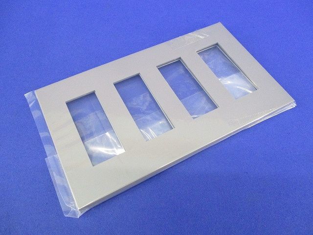 プレート 4連用12個口(ソリッドグレー) NKP-3UF-4