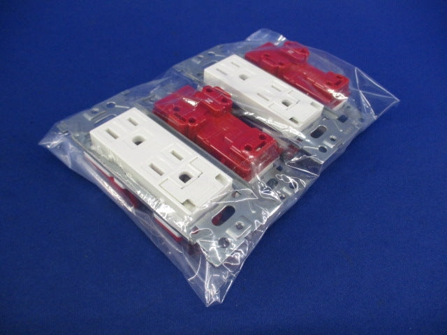 埋込アースターミナル付接地ダブルコンセント(4個入) JEC-BN-55GE