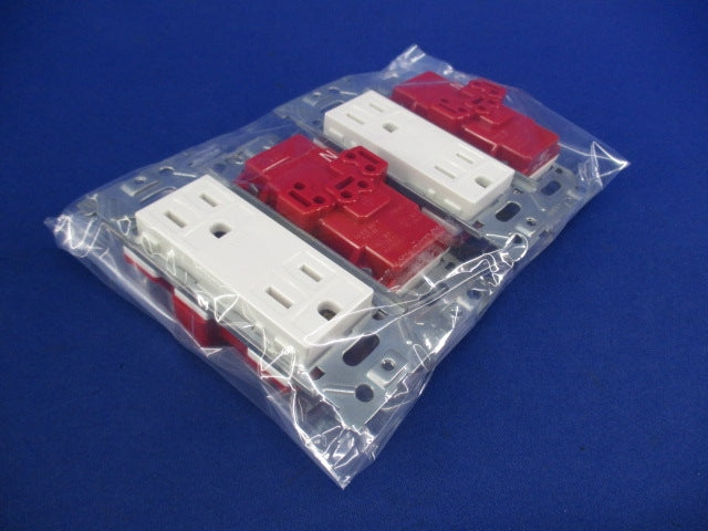 埋込アースターミナル付接地ダブルコンセント(4個入) JEC-BN-55GE