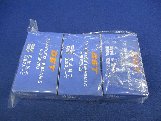 銅線用圧着端子(100個入×3箱 計300個入)青 RAV1.25-4