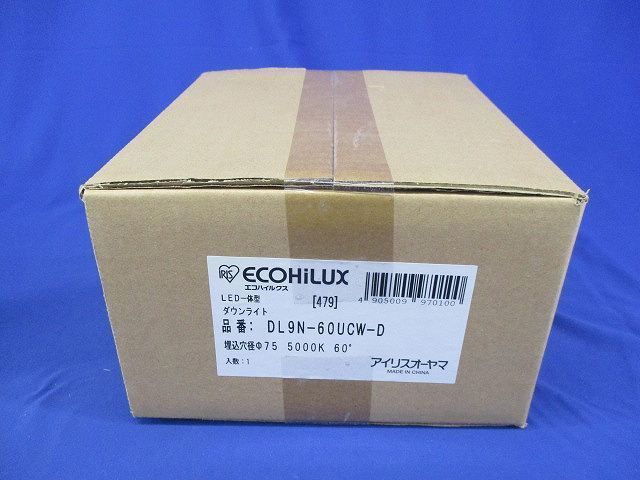 LEDダウンライトΦ75 5000K 調光器別売 DL9N-60UCW-D