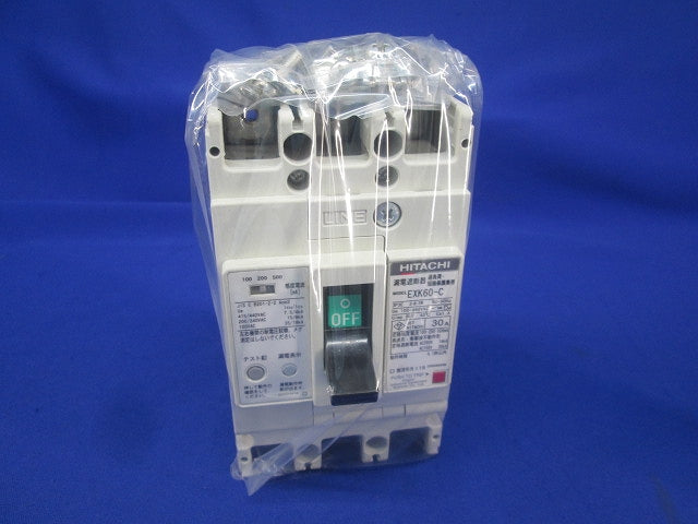 漏電遮断器3P3E30A EXK60-C