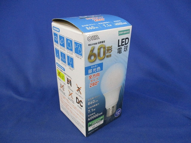 LED電球E26(昼光色) LDA7D-G