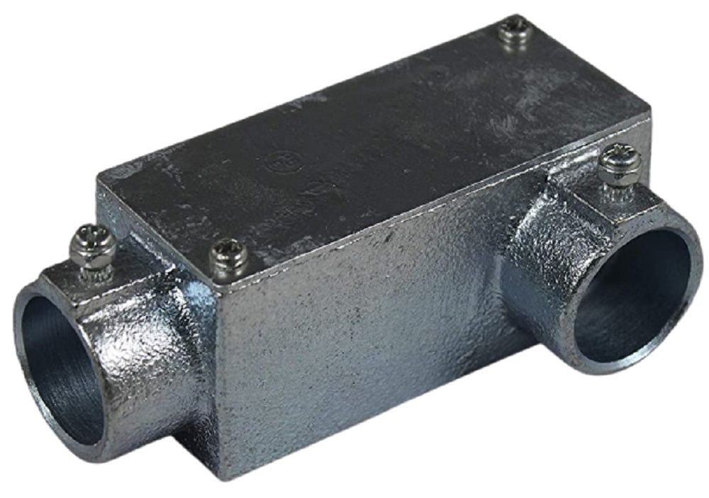 ねじなしTCユニバーサル ケーブル工事用 厚鋼用 溶融亜鉛めっき LL形 TCULZ22