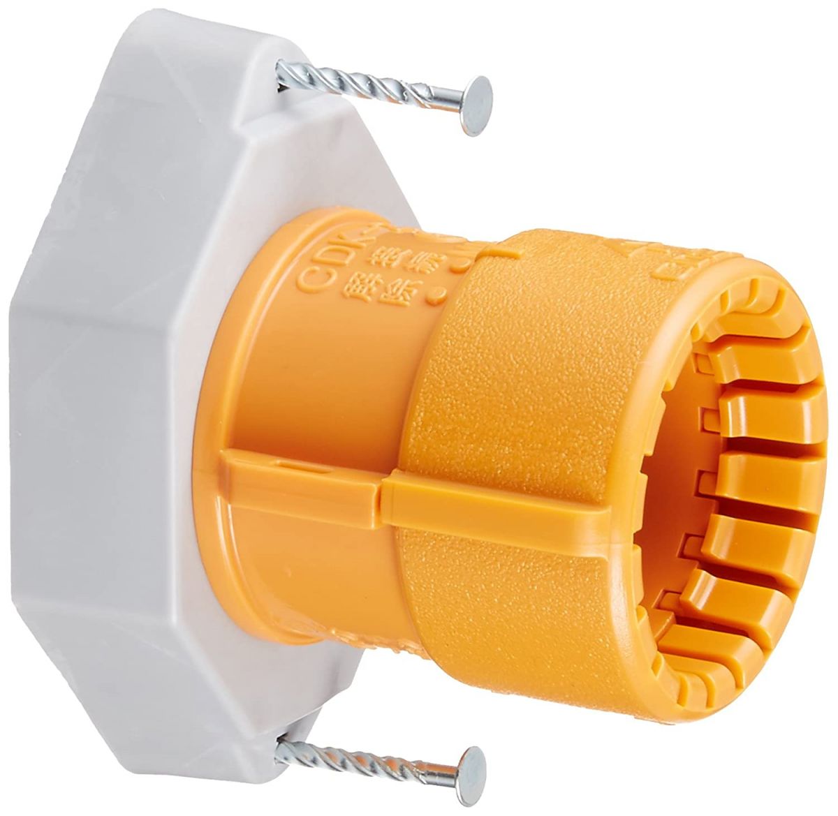 仮枠ブッシング Gタイプ・コンパクト CD単層波付管22用 オレンジ 10個入 CDHC-22G-10