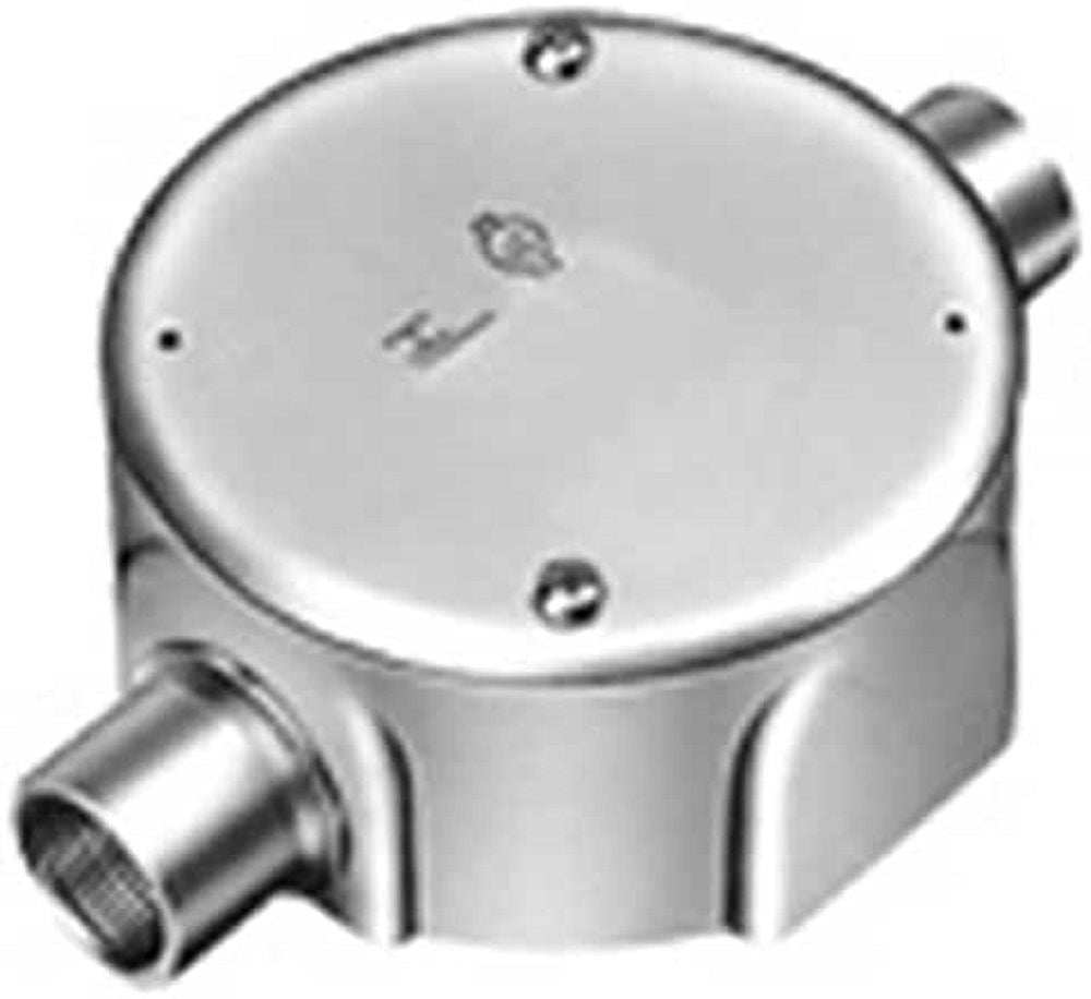 ねじ付き付属品 丸型露出ボックス2方出 厚鋼電線管用 DF26161K DF26161K