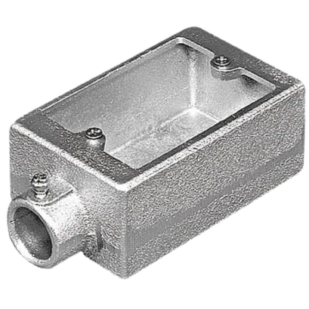 ねじなしTC露出スイッチボックス 厚鋼用 HDZ 溶融亜鉛めっき 1方出 1個用 サイズ28 TCS11Z28