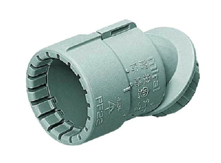 PF管用曲がりコネクタ 45度 グレー 10個価格 FNVK-16GH-10