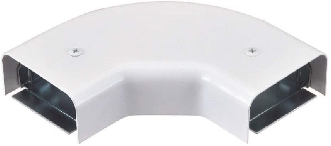 フラットエルボ C型 ホワイト 《メタルモール付属品》 M320