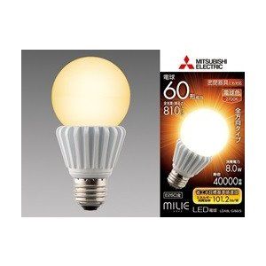 一般電球形60W相当 電球色 密閉器具 LDA8L-G/60/S