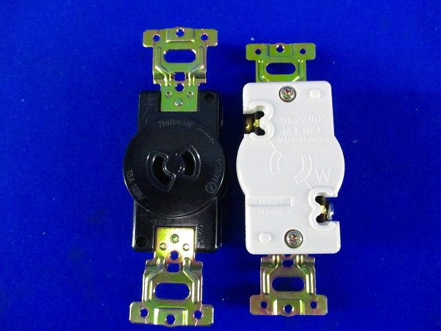 引掛埋込コンセント(5個入)(ブラック) WF2215BK