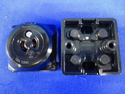 引掛露出コンセント(5個入)(ブラック) WK2215