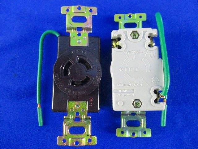 引掛埋込コンセント(5個入)(チョコ) WF2315K