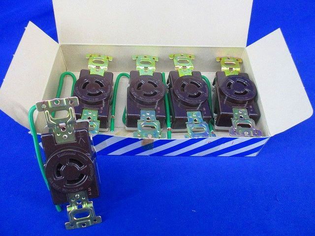 引掛埋込コンセント(5個入)(チョコ) WF2315K