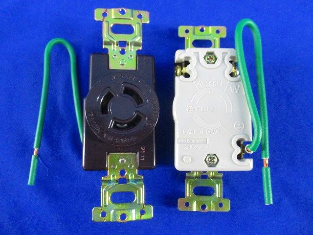 引掛埋込コンセント(5個入)(チョコ) WF2315K