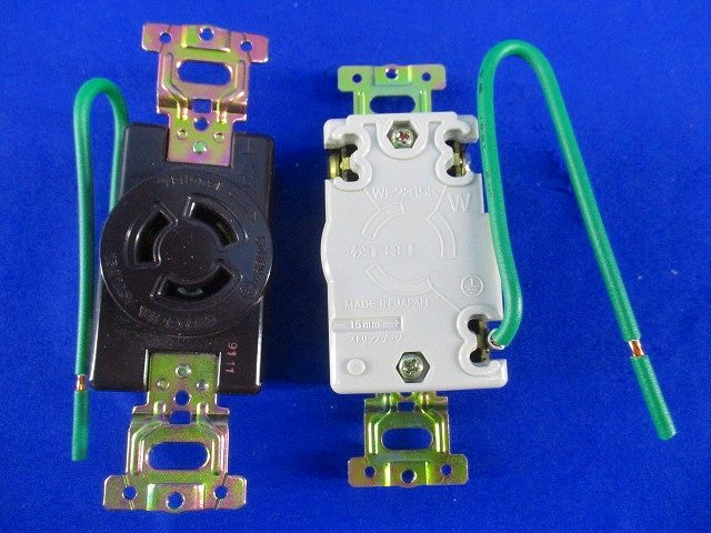 引掛埋込コンセント(5個入)(チョコ) WF2315K