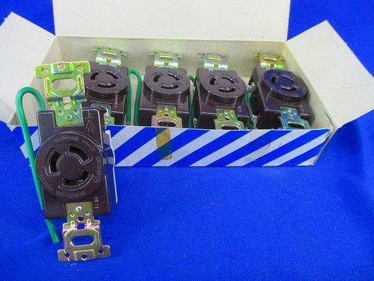 引掛埋込コンセント(5個入)(チョコ) WF2315K