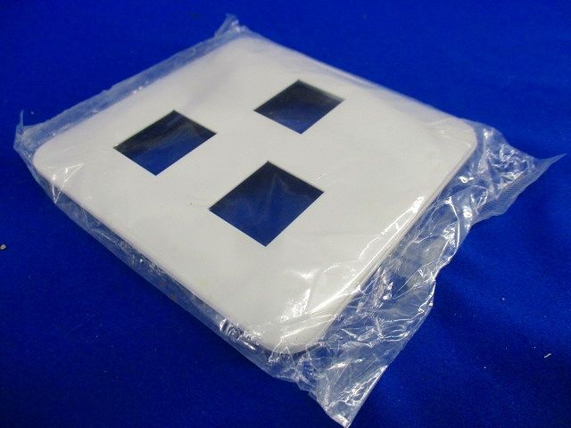 コンセントプレート3コ用(2コ+1コ)(10個入)(ホワイト) WTF7073W