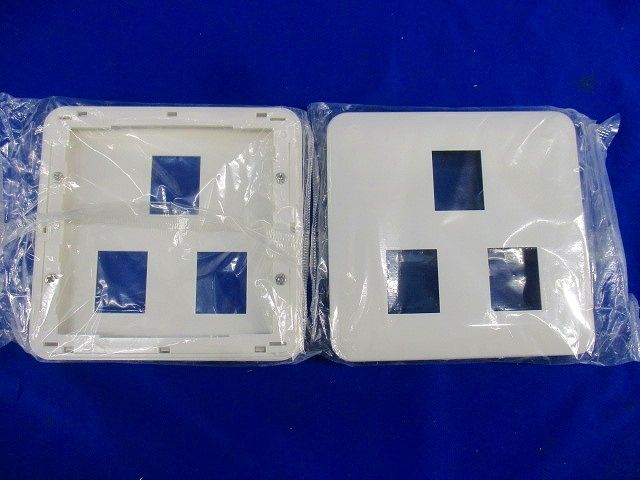 コンセントプレート3コ用(2コ+1コ)(10個入)(ホワイト) WTF7073W