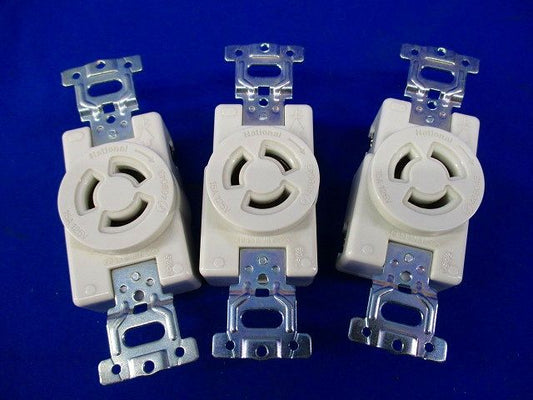 接地2P15A 引掛埋込コンセント(3個入)(ミルキーホワイト)National WF2315WK