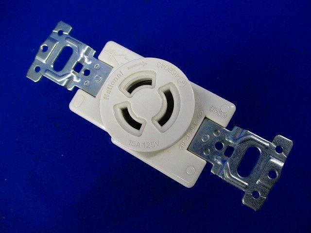 接地2P15A 引掛埋込コンセント(3個入)(ミルキーホワイト)National WF2315WK