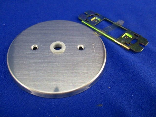 ステンレス丸型電話線プレート(5個入) WN7680