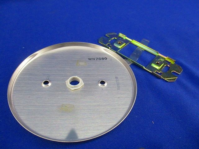 ステンレス丸型電話線プレート(5個入) WN7680