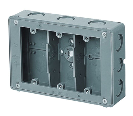 埋込スイッチボックス 平塗代付・側面ノック付・3個用 1個価格 CSW-3NF