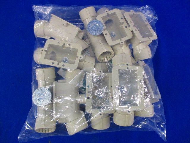 PF管送りエンド(アンカー付)(10個入)ベージュ MFSE-16WGA3