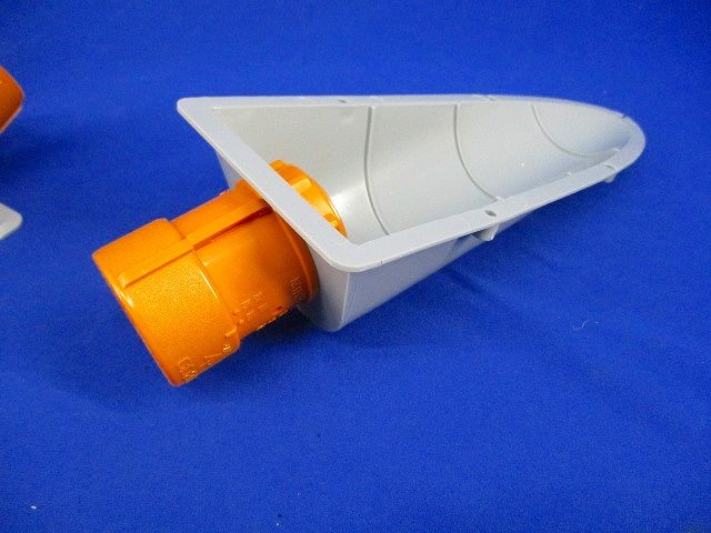 CD管エンドカバー(10個入)オレンジ/グレー CDE-28G