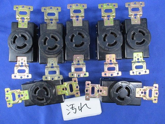 引掛埋込コンセント(7個入)(ブラック)(汚れ有)National WF2315K