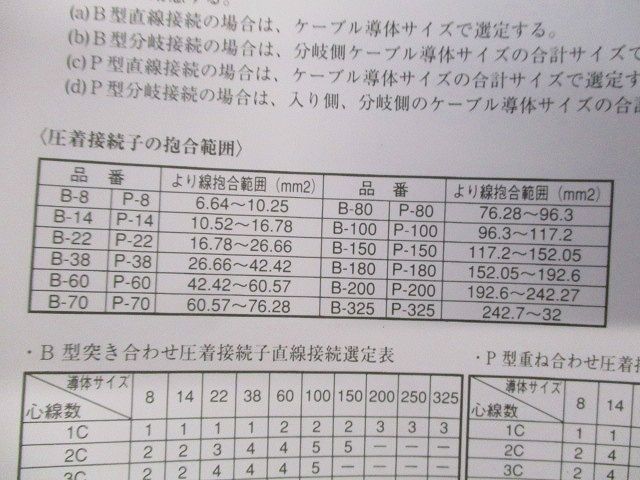 低圧耐火ケーブル用PST接続キット YS06C-FP-4EM