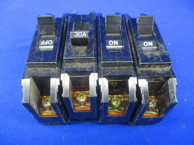 サーキットブレーカ1P30A(4個入)(汚れ,テプラ痕有)National BBK1-30