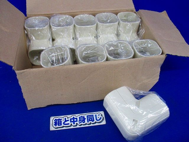 エルボ(立上用)クイックダクト(アイボリー)(10個入) QC-6