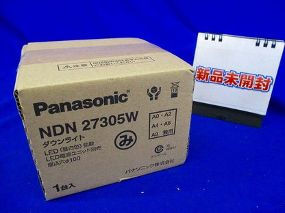 LEDダウンライト 本体 250形 φ100 ホワイト反射板 拡散 昼白色 電源ユニット別売 NDN27305W