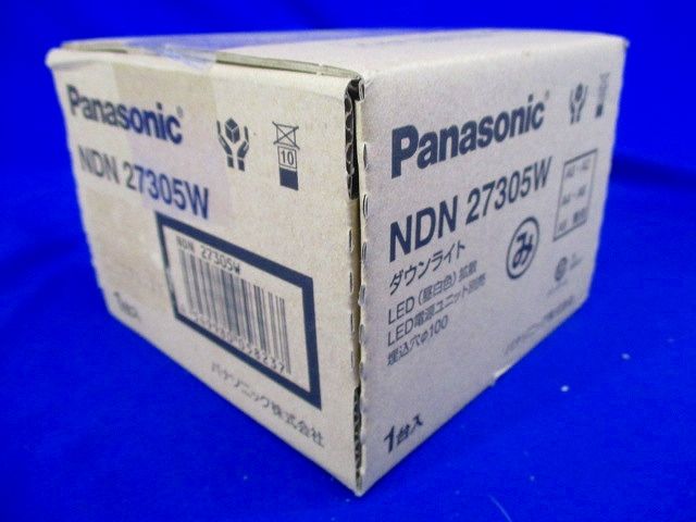 LEDダウンライト 本体 250形 φ100 ホワイト反射板 拡散 昼白色 電源ユニット別売 NDN27305W
