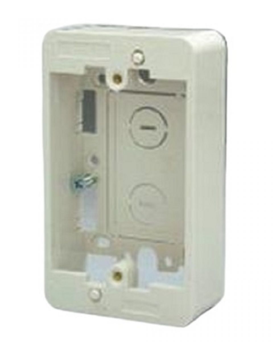 露出ボックス 1連 標準型 ピュアホワイト MSB-F1-PW