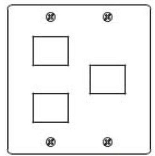 新金属プレート 3コ用 2コ・1コ用 (5個セット) WN7573-05