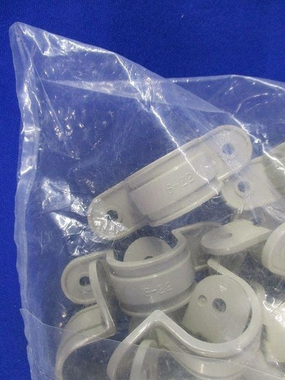 VE両サドル VE管22・TLチューブ22用 ベージュ 50個入 S-22J-50