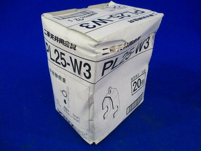 二重天井用 吊りボルト,丸鋼用管支持金具 適合：吊りボルト W3／8,丸鋼 Φ9 20個入 PL25-W3-20