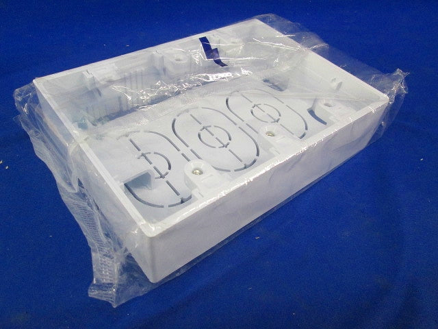 ニューエフモール用露出ボックス 3個用 浅型  ホワイト SFBA32