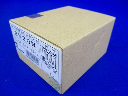 平刃形 埋込コンセント 黒 3P250V 8520N