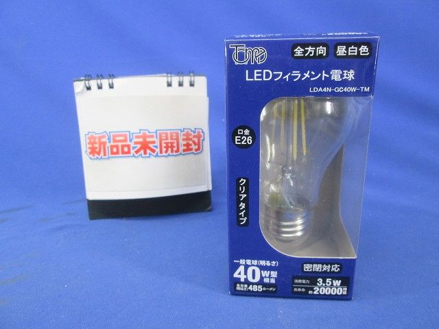 LED一般電球クリア 昼白色 LDA4N-GC40W-TM