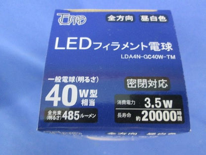 LED一般電球クリア 昼白色 LDA4N-GC40W-TM