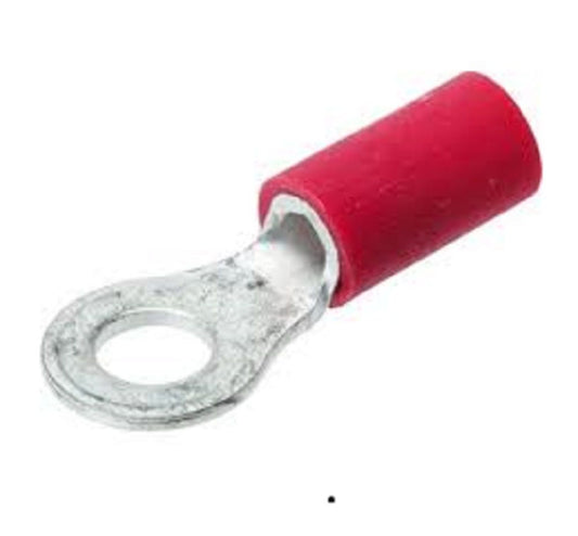 銅線用絶縁被覆付圧着端子(V型) 100個入 V2-4(赤)-100