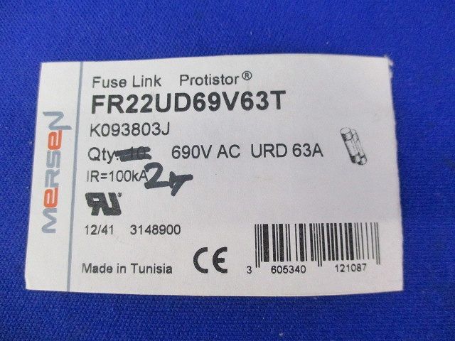 ヒューズ(2個入) FR22UD69V63T