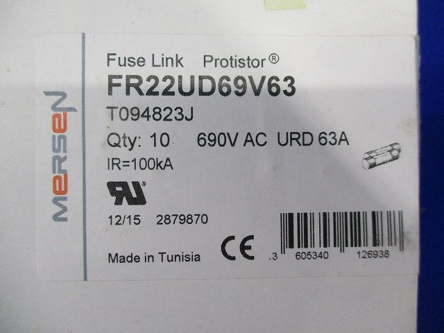 ヒューズ(10個入) FR22UD69V63