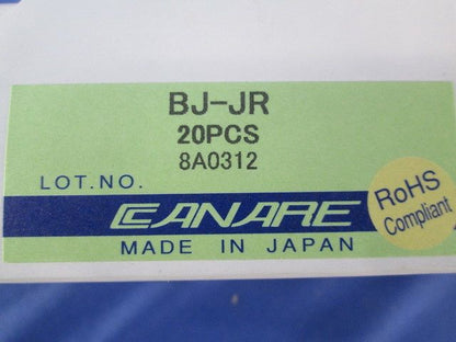 コネクタ 50ΩBNC型リセプタクル パネル取付タイプ 中継型 メス-メス 20個入 BJ-JR-20